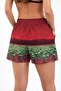 Women's Swim Shorts with Zipper Pockets and Mesh Lining, Quick Dry Premium - Red - 2