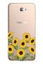 Samsung Galaxy J7 Prime Compatible Sunflowers Patterned Transparent Phone Case
