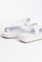 Perth Premium White Buckle Detailed Women's Sandals - 5