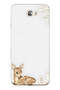 Samsung Galaxy J7 Prime Compatible Transparent Phone Case with Fawn Pattern