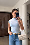 Premium Stand-Up Collar Blouse - Blue