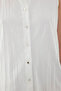 Zero Sleeve Button Front Blouse - 6