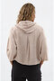 Hooded, Drawstring-Waisted, Patterned Jacket - 4