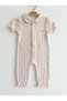 Jacquard Baby Collar Jumpsuit Without Booties - 2