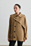 Kum Asymmetric Sleeve Detail Trench Coat - 4