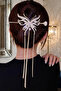 Elegant Design Pearl Dangle Gold Bun Hairpin