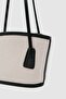 Padra gathered bucket canvas bag black - 6