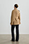 Kum Asymmetric Sleeve Detail Trench Coat - 7