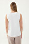 Zero Sleeve Button Front Blouse - 5
