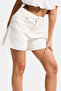 Women's Off-White Diana 7S6-101 Mom Fit Midi Length Denim Shorts - 6