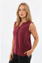 Zero Sleeve Button Front Blouse - 3