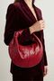 Lona Burgundy Knot Detailed Mini Handbag - 3
