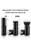 Travel Kabuki Brush with Cover – Retractable Face Brush for Blush & Highlighter and Powder Cosmetics - 2