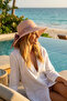 Women's Wide Brim Straw Uv Protection Summer Hat - 2