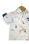 Dar Kalip! Boy's Linen Shirt Summer Set, 2-3-4-5 Years Old Linen Shirt and Shorts Set - 3