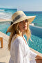 Women's Wide Brim Straw Uv Protection Summer Hat - 2