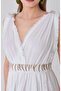 Muslin Fabric Helen Model Midi Beach Dress - 2