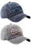 Unisex Vintage Always 75 Embroidered Adjustable Baseball Cap Hat Set of 2