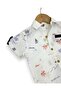 Dar Kalip! Boy's Linen Shirt Summer Set, 2-3-4-5 Years Old Linen Shirt and Shorts Set - 3