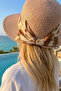 Women's Natural Straw Hat – Minimal Band Detail - 3