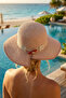 Natural Woven Casual Women's Hat - 3