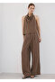 Drape yakalı lyocell bluz - 2