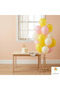 Pink White Yellow Balloon Set 20-Piece Birthday Party Decoration