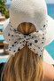 Women's Straw Hat – with Bow Accessory, Perfect for Daily Outfits - 3