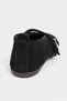 Mera Black Suede Buckle Detail Genuine Leather Buckle Detail Flat Sole Women's Ballerinas - 4
