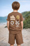 Boy's 2-Piece Set Comfortable Stylish Summer Shorts and T-Shirt Combination for Daily Use Comfortable Set - 2