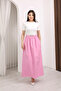 Women's Crew Neck Short Sleeve Belted Two-Piece Maxi Combination Dress - 2