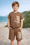 Boy's 2-Piece Set Comfortable Stylish Summer Shorts and T-Shirt Combination for Daily Use Comfortable Set