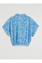 Nevavm Patterned Girl's Shirt with Difference - 4