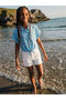 Nevavm Patterned Girl's Shirt with Difference
