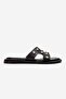 Women's Pearl Slippers Black - 2