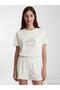Crew Neck Printed Women's Pajama Set (S6)