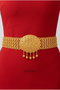 Hearted Sultan Model – Gold Plated Women's Belt (with Pendant/Hearted Sultan Buckle) - 2