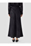 Trendlucky Patterned Satin Skirt with Elastic Waist - 6