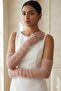 Avelisse Couture Full Tulle Powder Gloves – Elegant Bridal & Event Accessory - 2