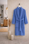 Angela Unisex Cotton Shawl Collar Adult Single Bathrobe - 3