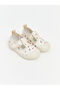Two Mt Shop Quality Lcw Steps Beige Cherry Printed Velcro Baby Girl First Step Shoes