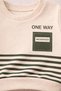 One Way Premium Striped Baby Boy Top and Bottom Set (0-24 Months) - 3