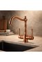 Matte Copper Kitchen Faucet Suitable for Purification Devices Retro Vintage Purified Sink Fixture Bronze - 2