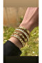 Vip Gold Stone Detailed Anti-Tarnish Stylish Elastic Bracelet (Select Model) - 2