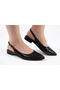 Women's Shiny Patterned Slingback Ballerina Shoes Pointed Toe Casual & Stylish Shoes - 3