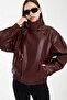 New Season Ysl High Collar Sports Leather Jacket