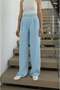 Baby Blue Pleated Palazzo Trousers - 2