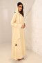 Premium Stripe Chiffon Abaya with Inside Hareer Satin Lightweight Summer Modest Wear - 5