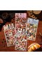 E3-4 Sheets of Sweet Coffee and Camping Pet Stickers - 2