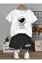 Nasa Printed Children's T-Shirt Shorts Top-Down Combination Set